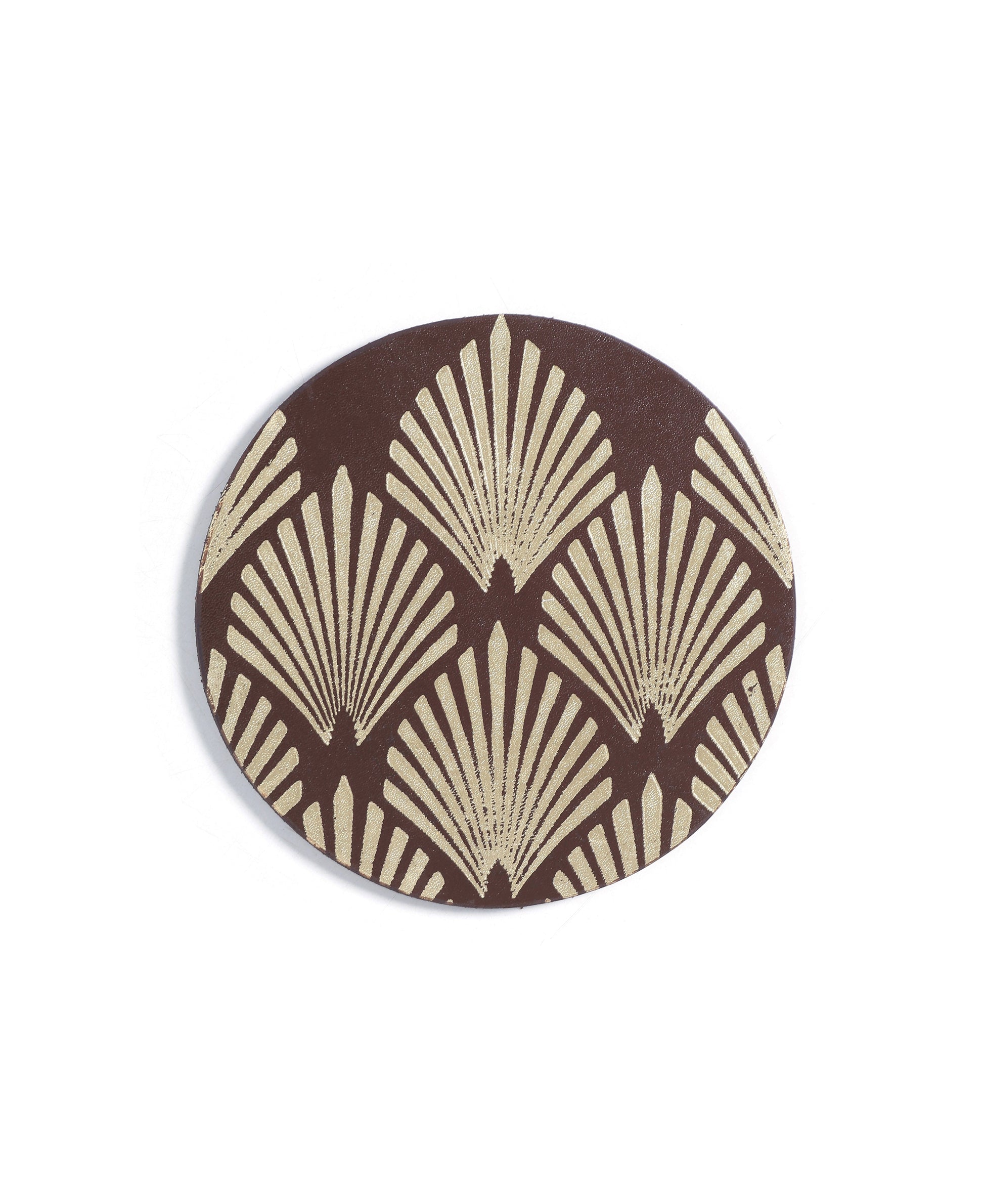 Mochi Leaf-Leather Coasters(Set of 4) - October Jaipur