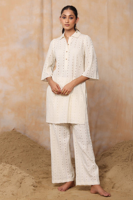 FRIDA KURTA SET-CUTWORK