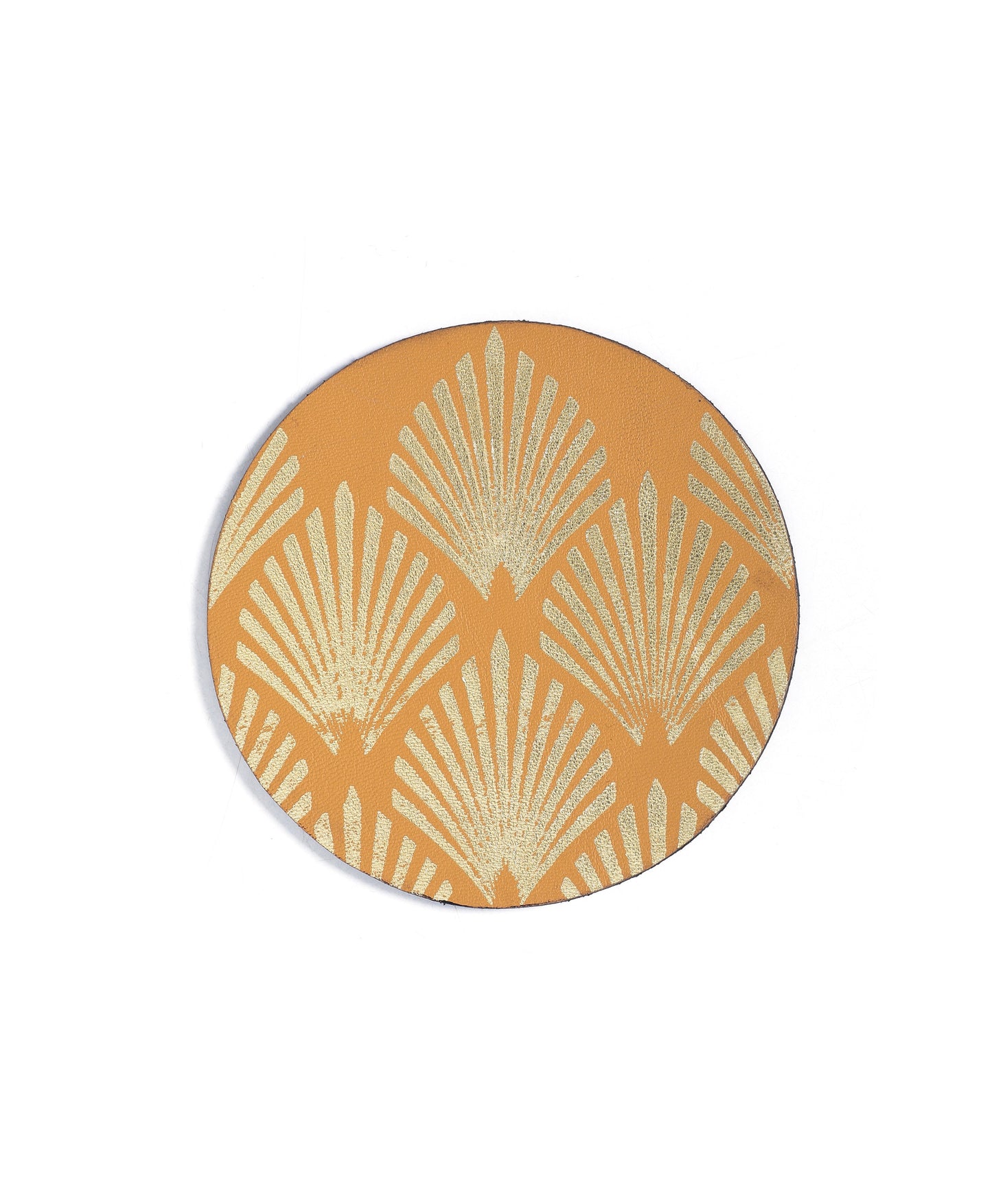 Mochi Leaf-Leather Coasters(Set of 4) - October Jaipur