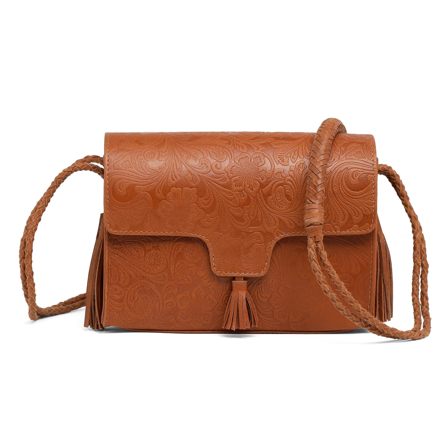 Vera Embossed Satchel Bag