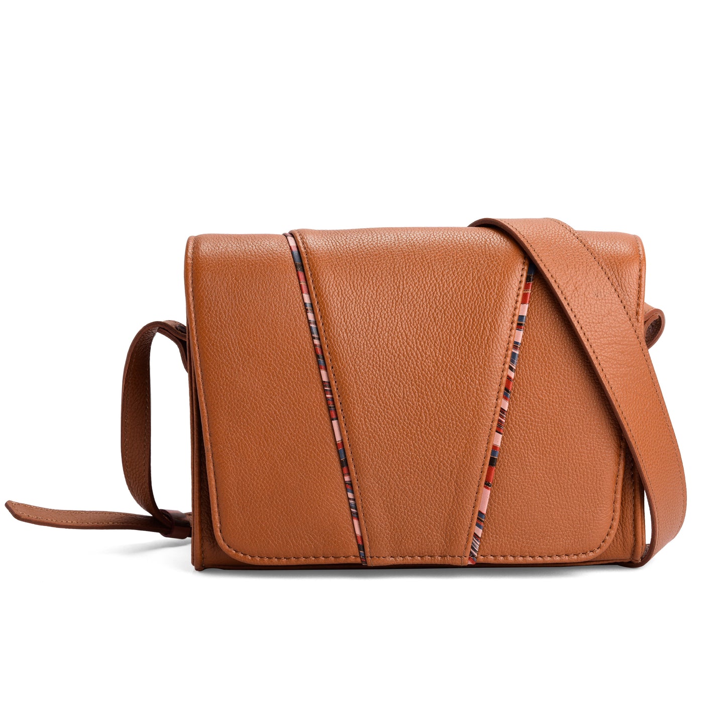 TAN LEATHER SATCHEL- THE MUSE - October Jaipur