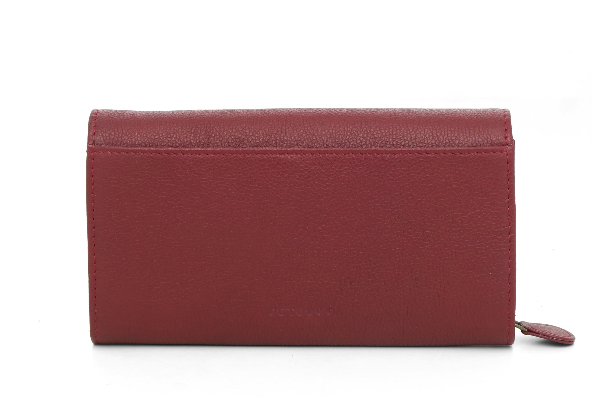 Bi Fold Leather Wallet - Maroon - October Jaipur