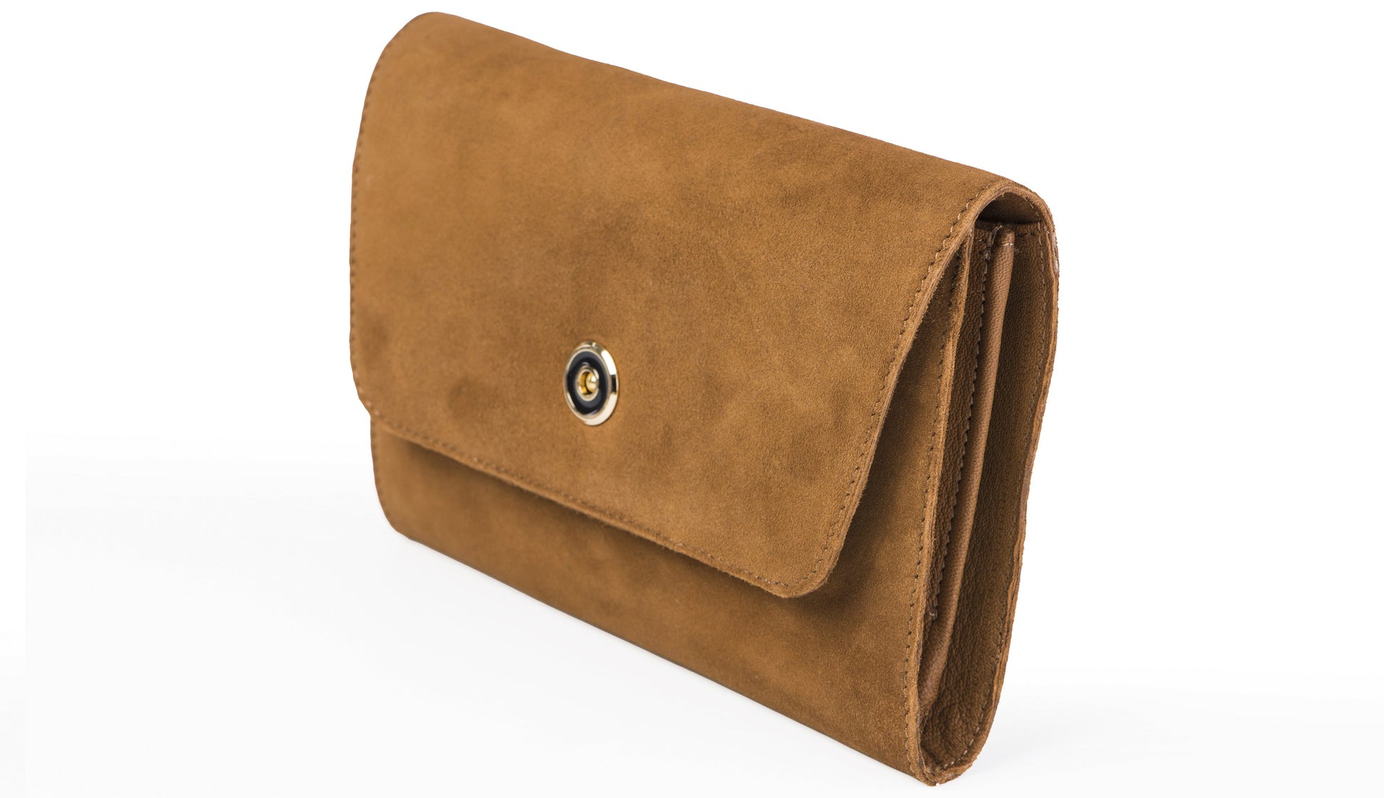 Suede clutch- Tan - October Jaipur