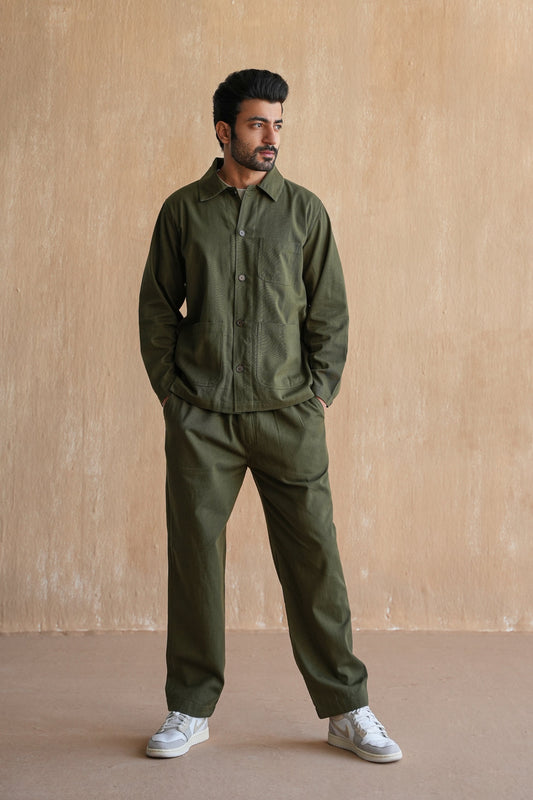 GRAHAM CO-ORD SET- OLIVE