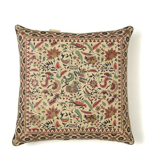 Jaipur Bagh- Cream Pillow - October Jaipur