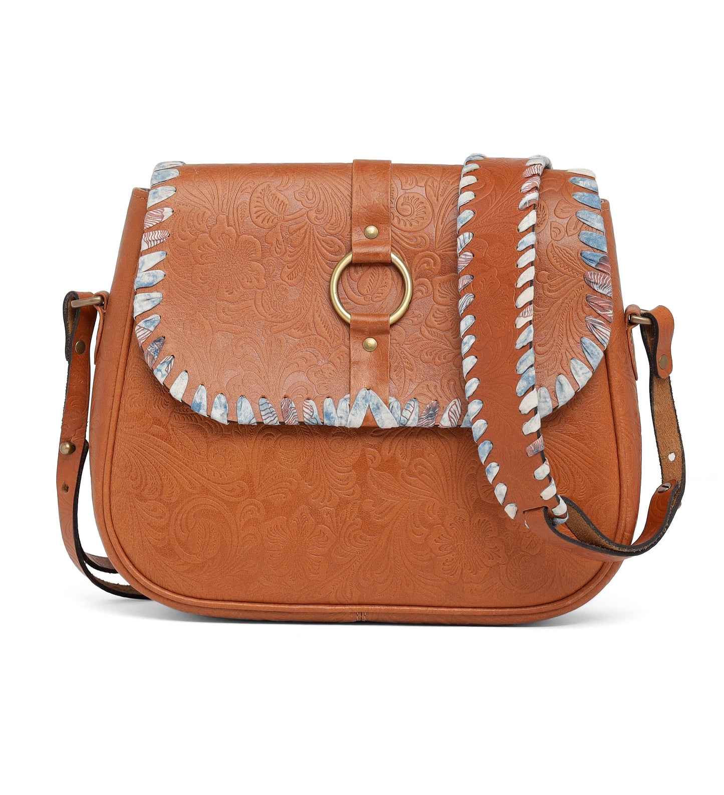 WALTER SATCHEL BAG-EMBOSSED